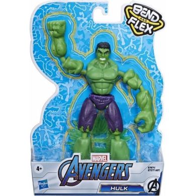 Ігрова фігурка героя фільму Месники серії Bend and Flex Халк (Hulk), 15 см Hasbro E7871