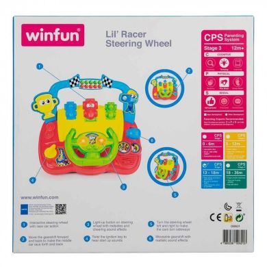 Интерактивный руль WinFun ВинФан с музыкой и световыми эффектами 0621-NL
