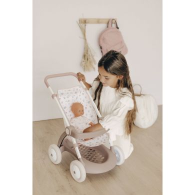 Коляска Baby Nurse Рожева пудра. Прогулянка, з корзиною, 18міс.+ 254018