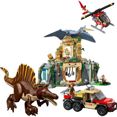 Конструктор Повітряна місія зі спинозавром і кетцалькоатлем LEGO Jurassic World 76976