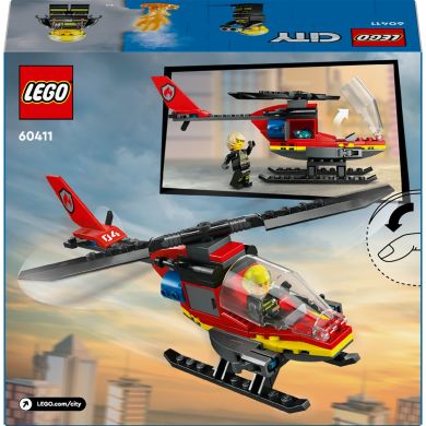 Конструктор Пожарный спасательный вертолет LEGO City 60411