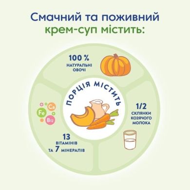 Крем-суп з гарбуза на козячому молоці, 150г Мамако 8437022039336