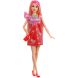 Лялька Barbie Party Unboxed серії Бьюті-вечірка у рожево-червоних тонах Barbie JFY68