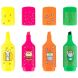 Маркер Highlighter, Kite, набір 4-х, неон Kite K26-445-1