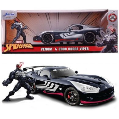 Машина металева Jada Марвел Людина-павук Dodge Viper SRT10 2008 + фігурка Венома 1:24 253225015