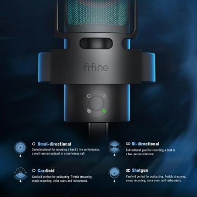 Микрофон Fifine Ampliagame A8 Plus RGB A8 PLUS