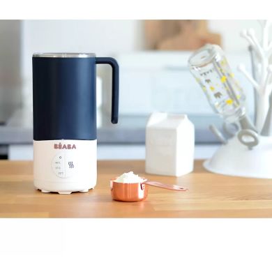 Міксер-підігрівач напоїв для дітей Milk Prep синій NEW Beaba 911693, Синій