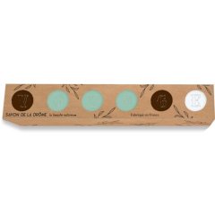 Мило каріте крафтове &laquo;Voyage&raquo; мікс ароматів, 6&times;25 г Savon de la Dr&ocirc;me 3760311953811