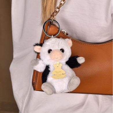 М'яка іграшка-брелок Корівка, 12см DouDou
