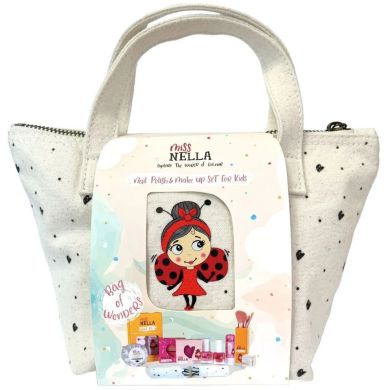 Набор детской косметики Miss Nella Bag of Wonders (2 лака для ногтей, бальзам для губ, румяна, тени, другие аксессуары) MNBW