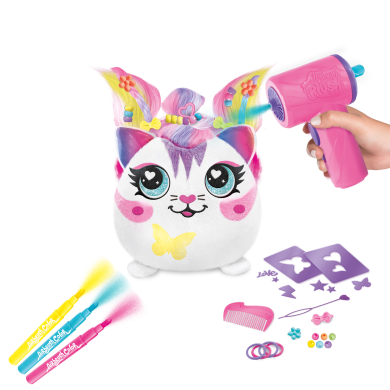 Набір DIY AIRBRUSH PLUSH Hair'iffic Зроби зачіску Серденько з іграшковим аерографом AIR040/2