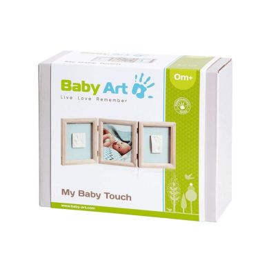 Набір для створення відбитка ручки і ніжки малюка Baby Art Потрійна рамка Вінтаж 34120173