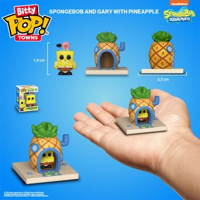 Набір фігурок BITTY POP! Town серії Губка Боб Квадратні Штани ГУБКА БОБ І ЙОГО ДІМ 83638