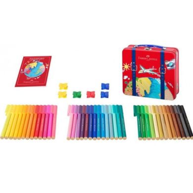 Набор фломастеров Faber-Castell Connector в металлическом кейсе 40 цветов 31347