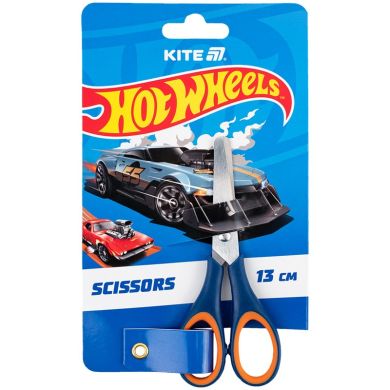 Ножницы детские из резин. вставками, 13см Hot Wheels Kite HW25-123