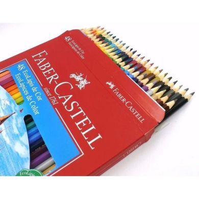 Олівці кольорові Faber-Castell Замок і лицарі 48 кольорів картонна коробка 12440