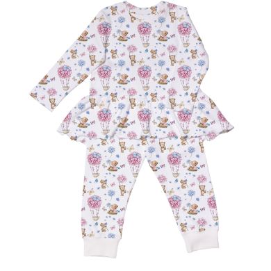Пижама для девочки с юбочкой длинный рукав My Little Pie 18/24 месяцев (86-92) PJ009/Azalia