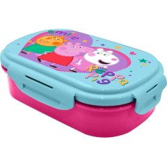 Прямокутний ланч-бокс зі столовими приборами свинка пеппа kids licensing pp17102