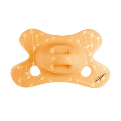 Пустушка силіконова Difrax Natural 0-6 місяців, Apricot_grid 123 Apricot_grid, Жовтий