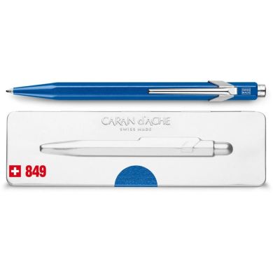 Ручка Caran d'Ache 849 Metal-X Синяя, box 849.640