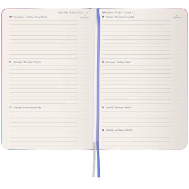 Щотижневик 2025 Partner Gradient Soft, 125*195, Leaves 8523-25-2-A