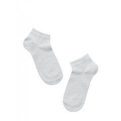 Носки детские вискозного CE ACTIVE короткие, люрексовые р.25, светло-серые Conte 17С-57СП