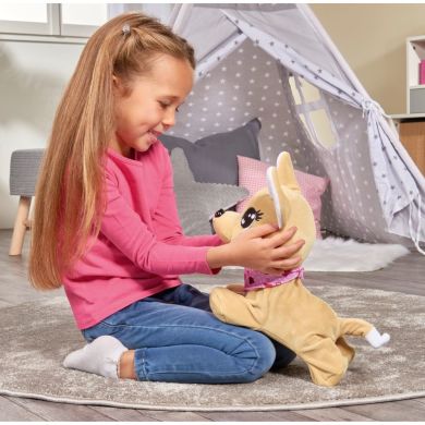 М'яка іграшка Собачка Chi Chi Love Baby Boo, інтерактивна, українська мова, виконує 12 команд, 60 звуків, 30 см, 2 + 5893500