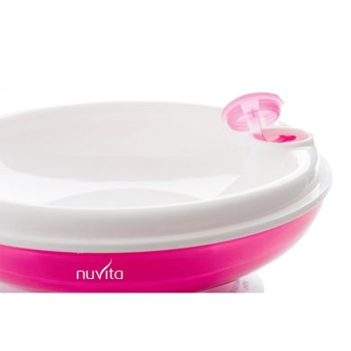 Тарелка Nuvita с подогревом 230 мл 18 см NV1427Pink, Розовый