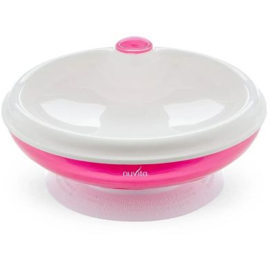 Тарілка Nuvita з підігрівом 230 мл 18 см NV1427Pink, Рожевий