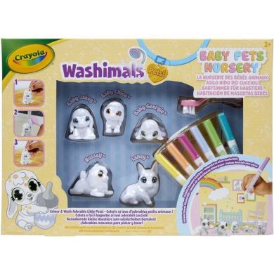 Washimals Набор для творчества Домашние животные с фломастерами 5 шт 74-7516