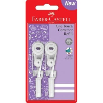 Змінний блок коригувальної стрічки One Touch, 5 мм х 6 метрів, 2 шт Faber-Castell 31213