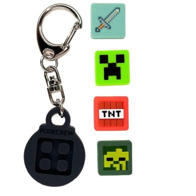 Брелок Minecraft, 4 мульти-пикселя, черный PXX-05-27