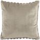 Декоративна подушка із хутра кролика, 45x45 см, сірокоричн, Tiseco 3523TAUPE