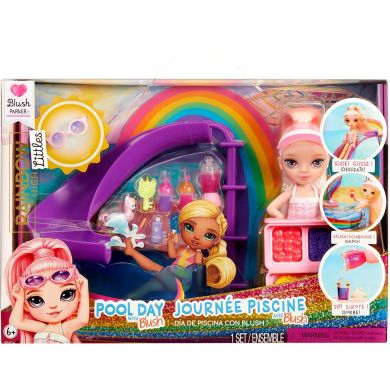 Ігровий набір з лялькою RAINBOW HIGH серії Littles ВЕСЕЛКОВЕ СВЯТО В БАСЕЙНІ (з аксес.) 522249
