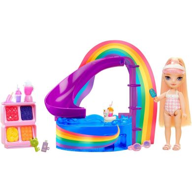 Ігровий набір з лялькою RAINBOW HIGH серії Littles ВЕСЕЛКОВЕ СВЯТО В БАСЕЙНІ (з аксес.) 522249