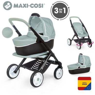 Коляска Maxi-Cosi&Quinny 3 в 1. М'ята зі знімною трубкою, 54,5 x 38,5 x 64 см, 3+ Smoby 253120
