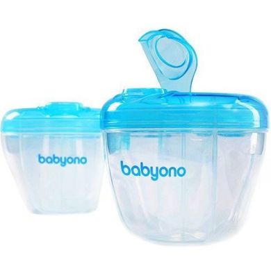 Контейнер для молочної суміші на 4 порції BabyOno 1022, Блакитний