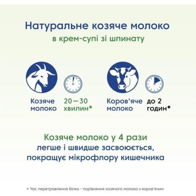 Крем-суп зі шпинату на козячому молоці, 150г Мамако 8437022039350
