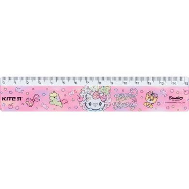 Линейка пластиковая, 15 см Hello Kitty HK24-090-2