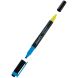 Маркер Axent Highlighter Dual 2534-02-A, 2-4 мм, клиноподібний, блакитний+жовтий 2534-02-A