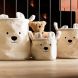 Набір корзин для іграшок Childhome Teddy білий Childhome CCBTWSET