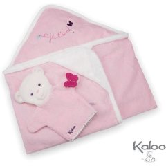 Набор для купания банное полотенце с шапочкой и мочалка с милой мышкой Kaloo К969876