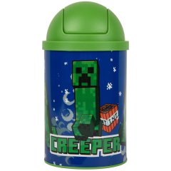 Настільний контейнер для сміття Yes Minecraft Creeper металевий, 10*18см 708569