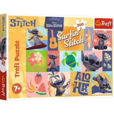 Пазли 200 Disney Stitch The Movie Пригоди на Гаваях Trefl 13331