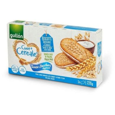 Печенье Gullon сэндвич CDC цельнозерновой с йогуртом без сахара, 220 г T5106