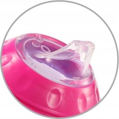 Поилка непроливайка с мягким носиком, 180мл (3+) (Розовый) Natural nursing BabyOno 1456/02, Розовый