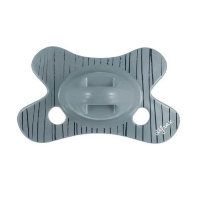 Пустушка силіконова Difrax Natural 0-6 місяців, Stone_lines 123 Stone_lines, Сірий