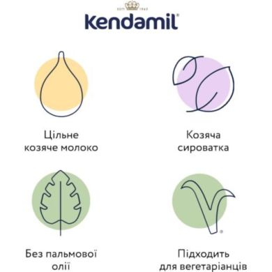 Суха суміш Kendamil Goat 2 на козячому молоці 6-12 місяців 800 г 5056000506887