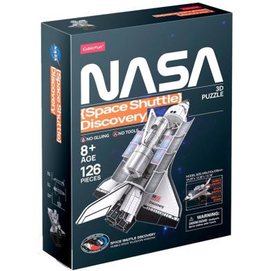 Трехмерная головоломка-конструктор NASA Космический шаттл Дискавери Cubic Fun DS1057h