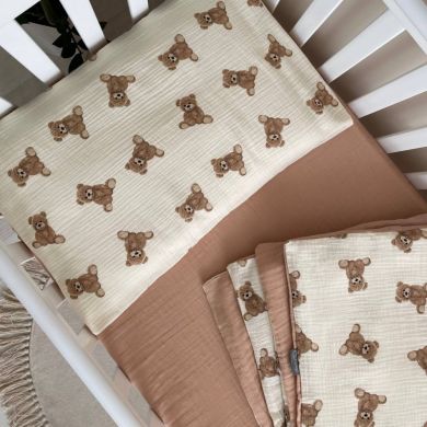 Змінна постіль муслін Teddy на молочному Msonya 366708